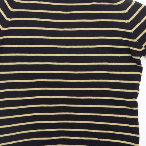 Planet Womens Blue Striped Knit Pullover Jumper Size S