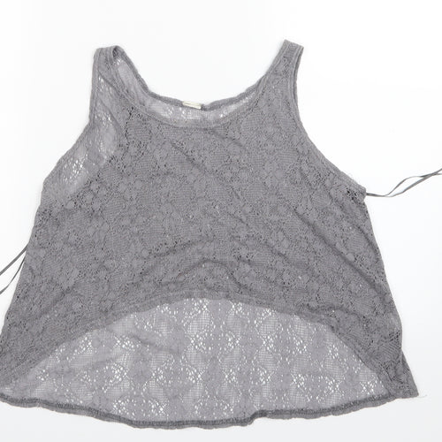 Preworn Womens Grey   Cropped T-Shirt Size M