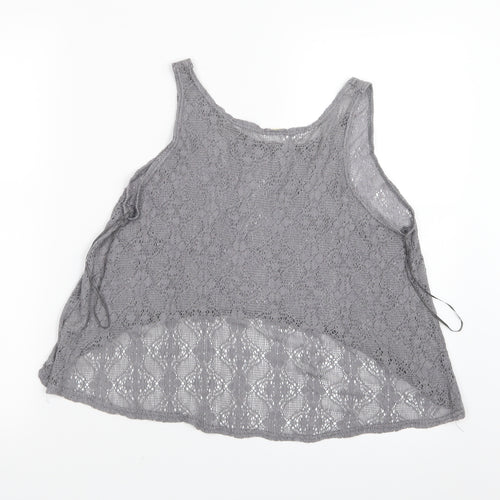 Preworn Womens Grey   Cropped T-Shirt Size M