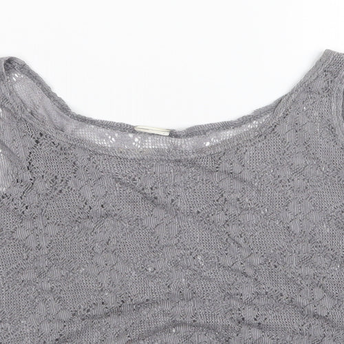 Preworn Womens Grey   Cropped T-Shirt Size M