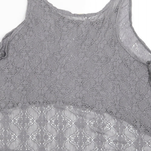 Preworn Womens Grey   Cropped T-Shirt Size M