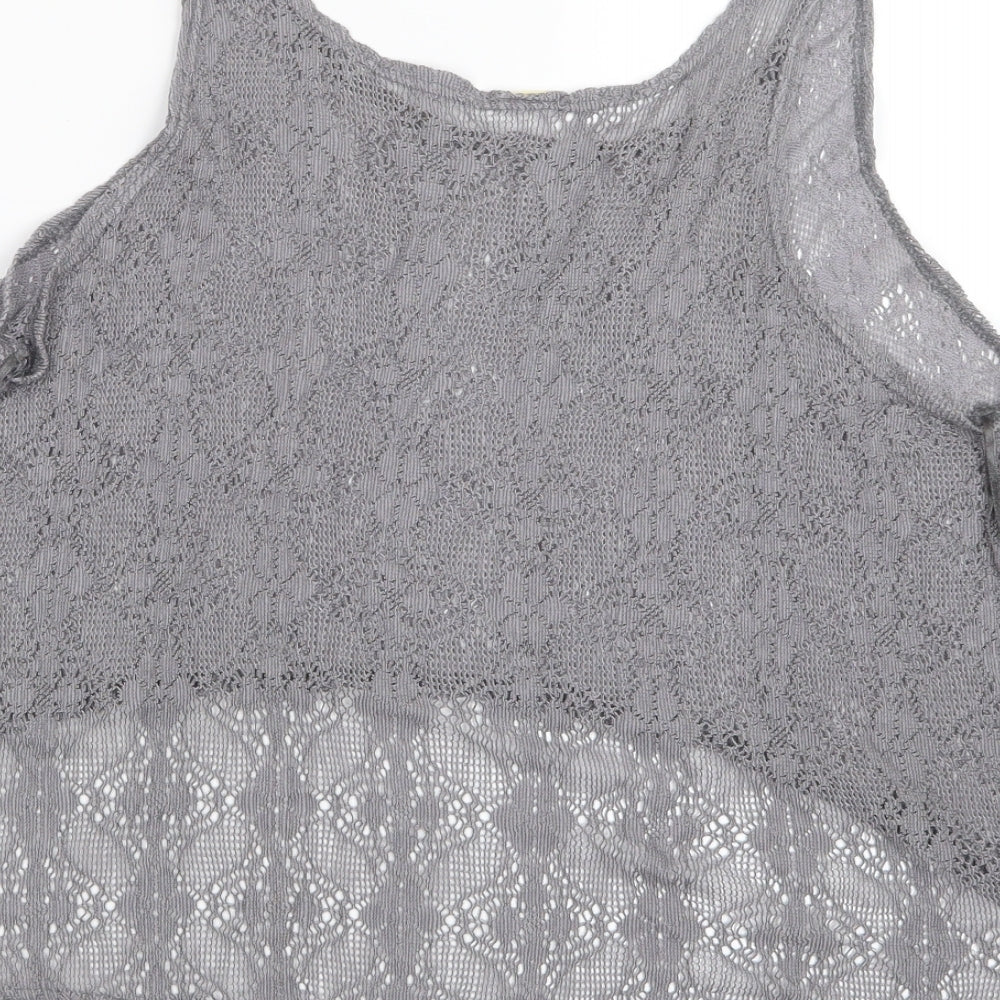 Preworn Womens Grey   Cropped T-Shirt Size M