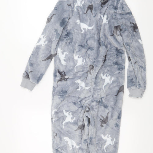 Marks and Spencer Boys Grey Geometric   One Piece Size 9-10 Years  - Dinosaurs