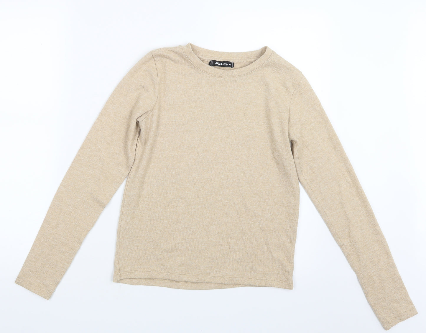 FB Sister Womens Beige   Pullover Jumper Size XS