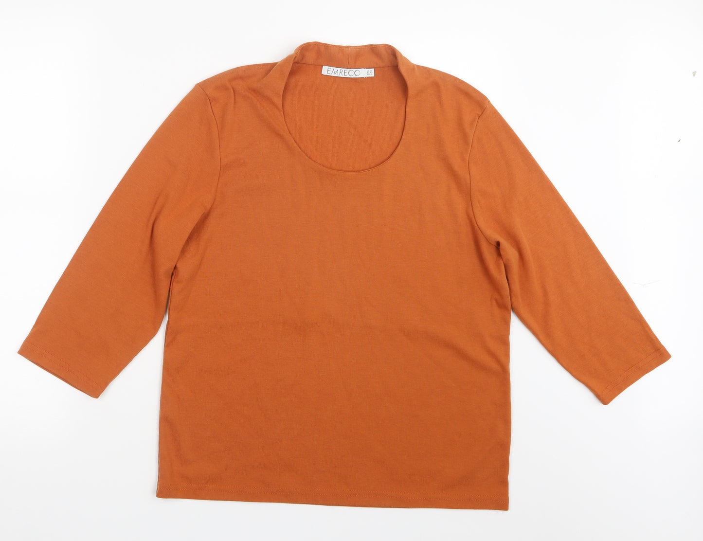 Emerco Womens Orange   Pullover Jumper Size 20