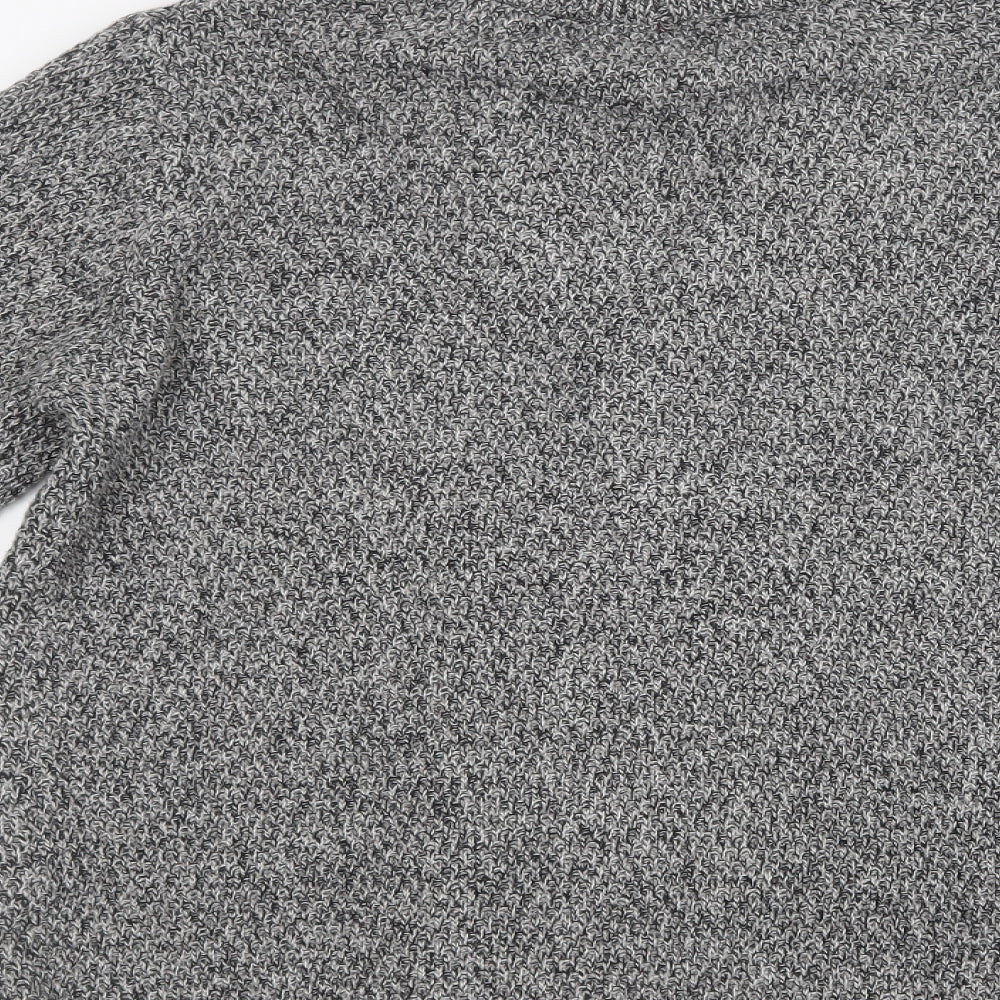 Primark Mens Grey  Knit Cardigan Jumper Size M