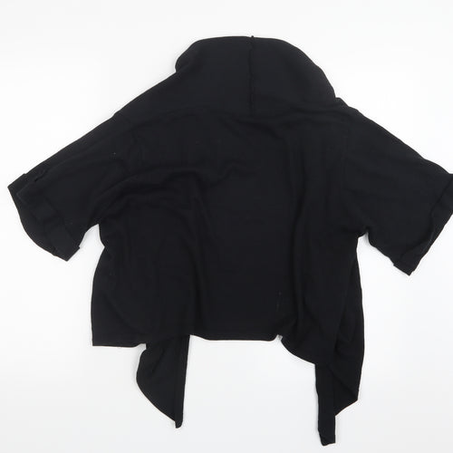 George Womens Black  Knit Cardigan Jumper Size 12