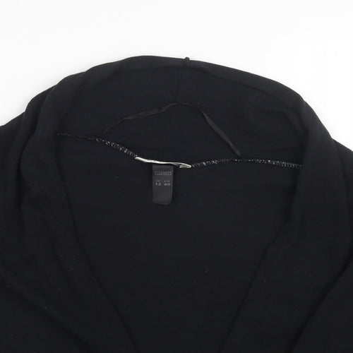 George Womens Black  Knit Cardigan Jumper Size 12