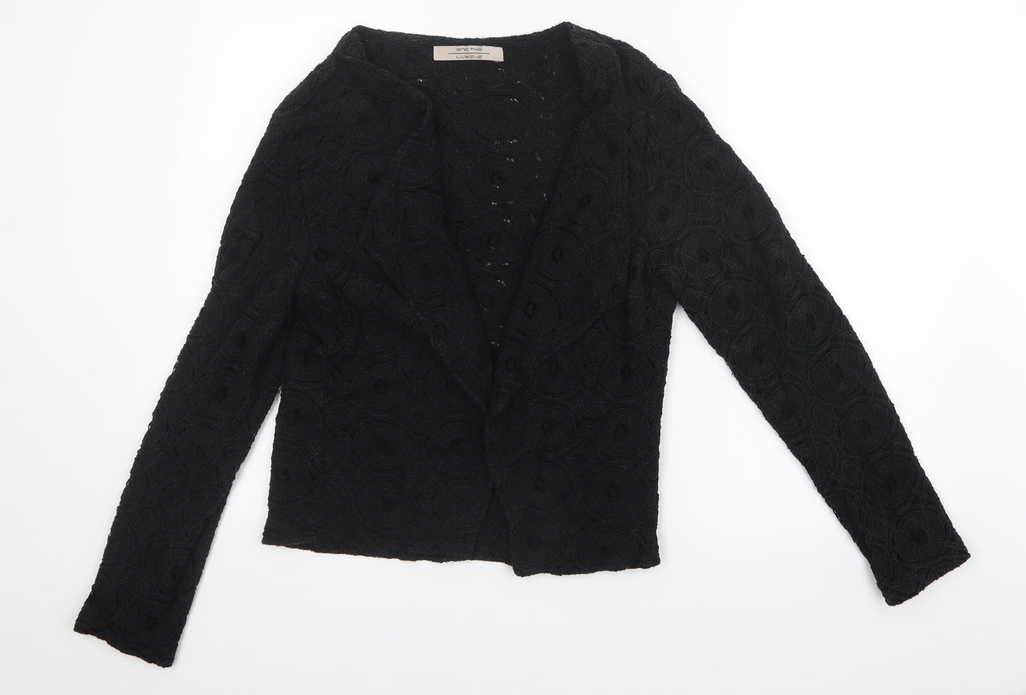 One Two Womens Black   Jacket  Size 14