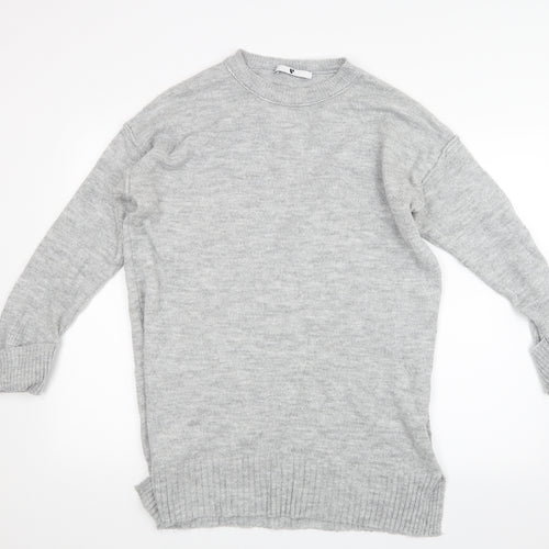 Very Womens Grey  Knit Pullover Jumper Size 16
