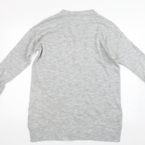 Very Womens Grey  Knit Pullover Jumper Size 16