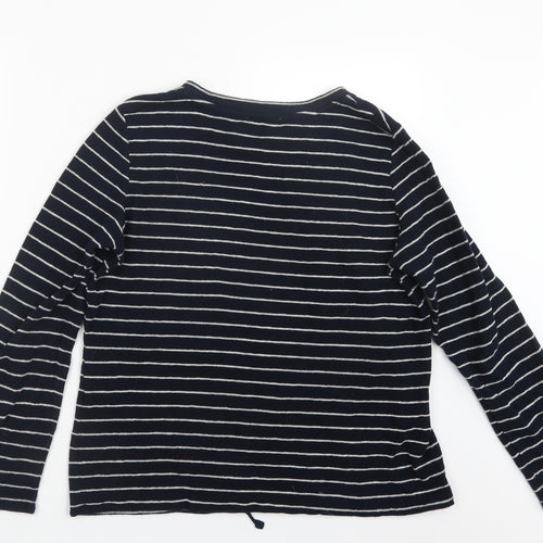 EDC Womens Blue Striped Knit Pullover Jumper Size XL