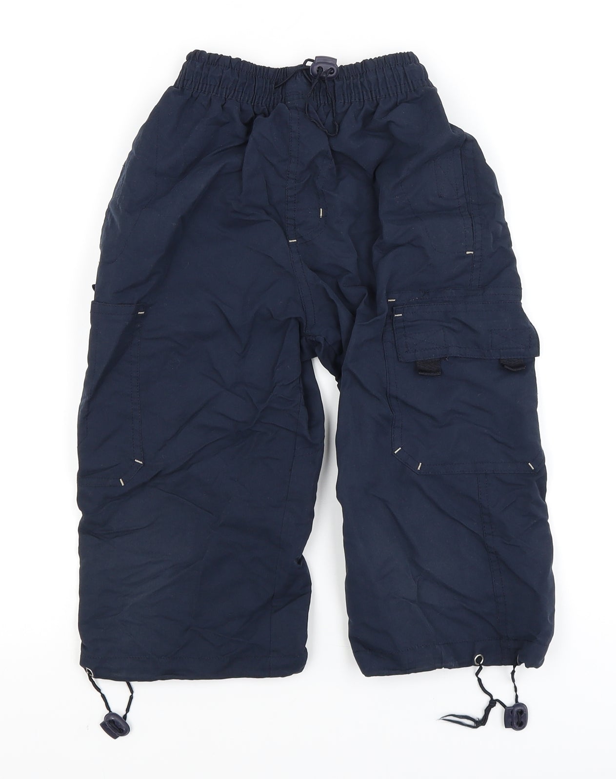Preworn Boys Blue   Cargo Trousers Size 7-8 Years