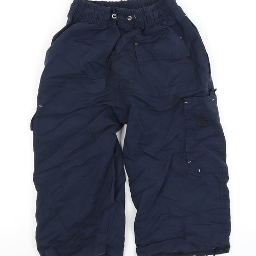 Preworn Boys Blue   Cargo Trousers Size 7-8 Years