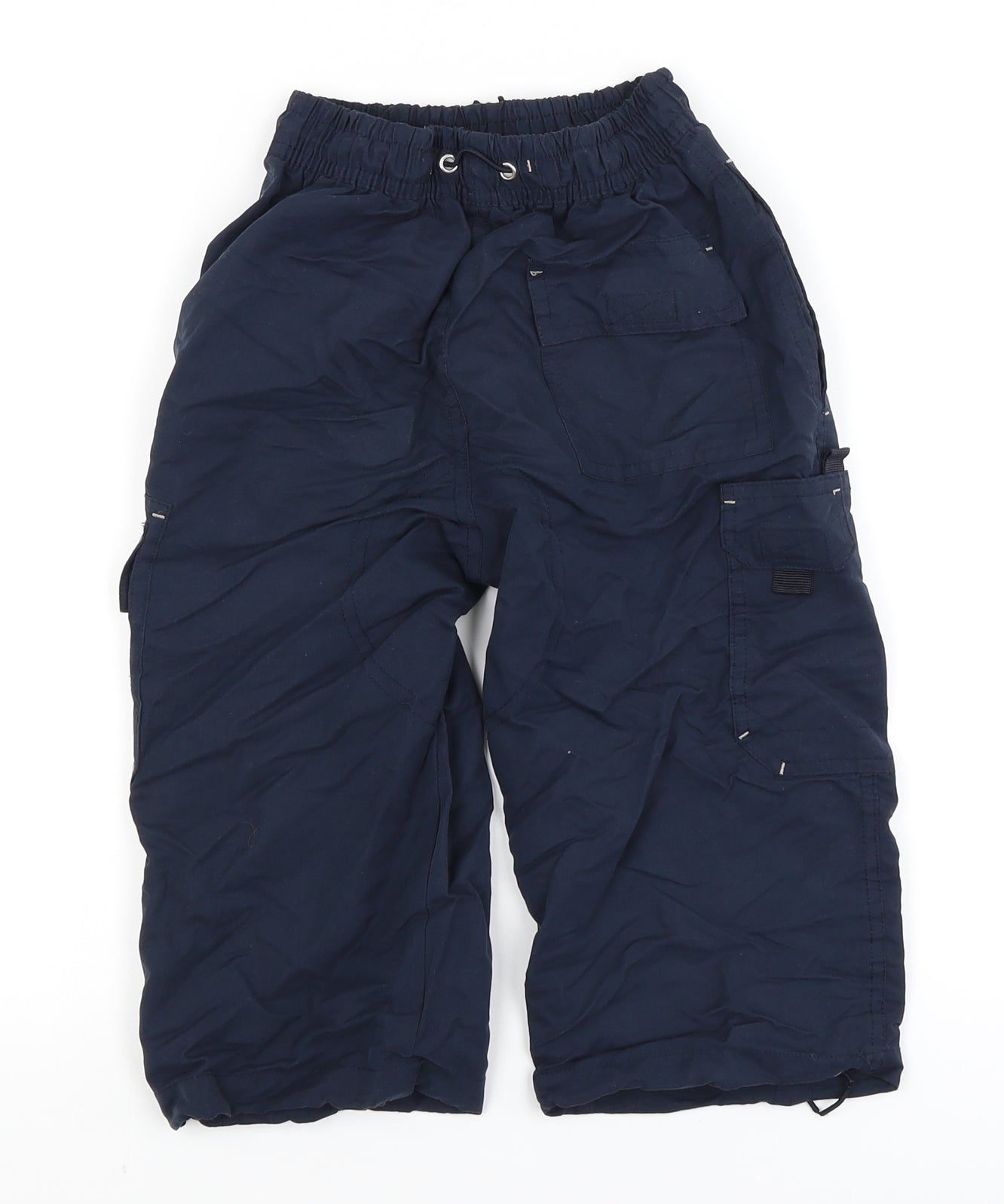 Preworn Boys Blue   Cargo Trousers Size 7-8 Years