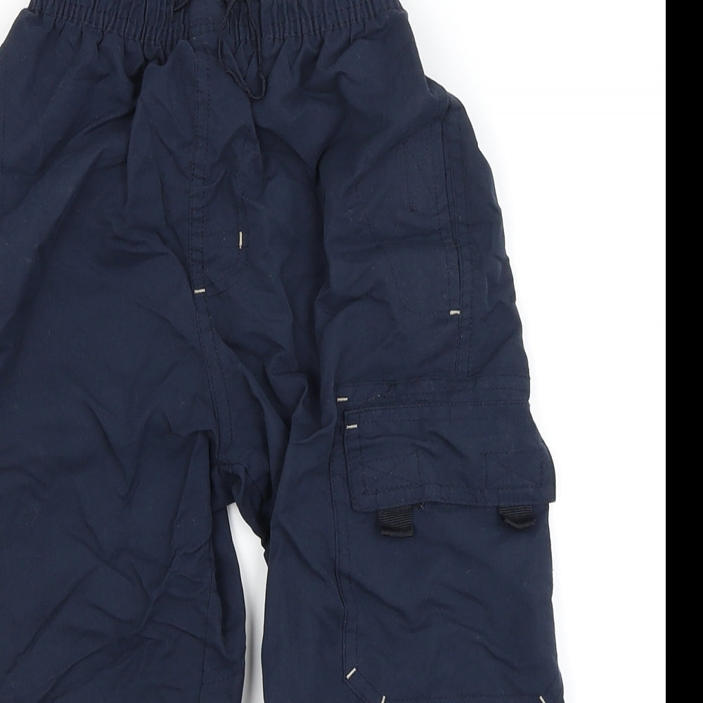 Preworn Boys Blue   Cargo Trousers Size 7-8 Years