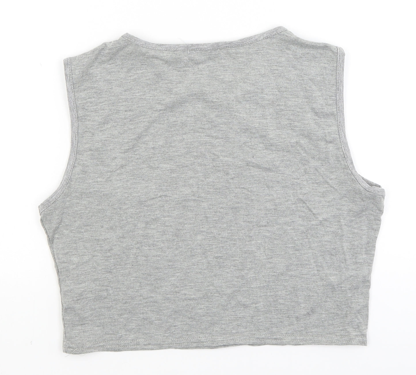 Boohoo Womens Grey   Cropped Tank Size 12
