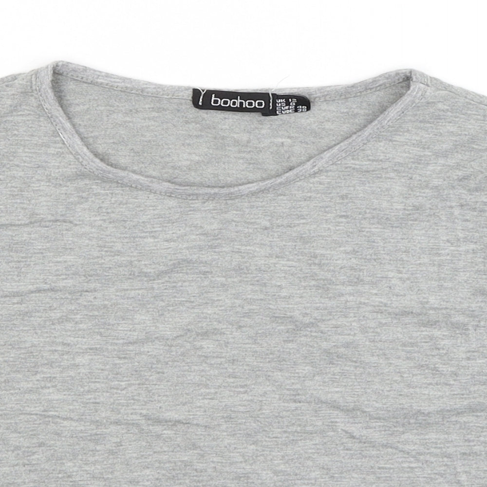 Boohoo Womens Grey   Cropped Tank Size 12