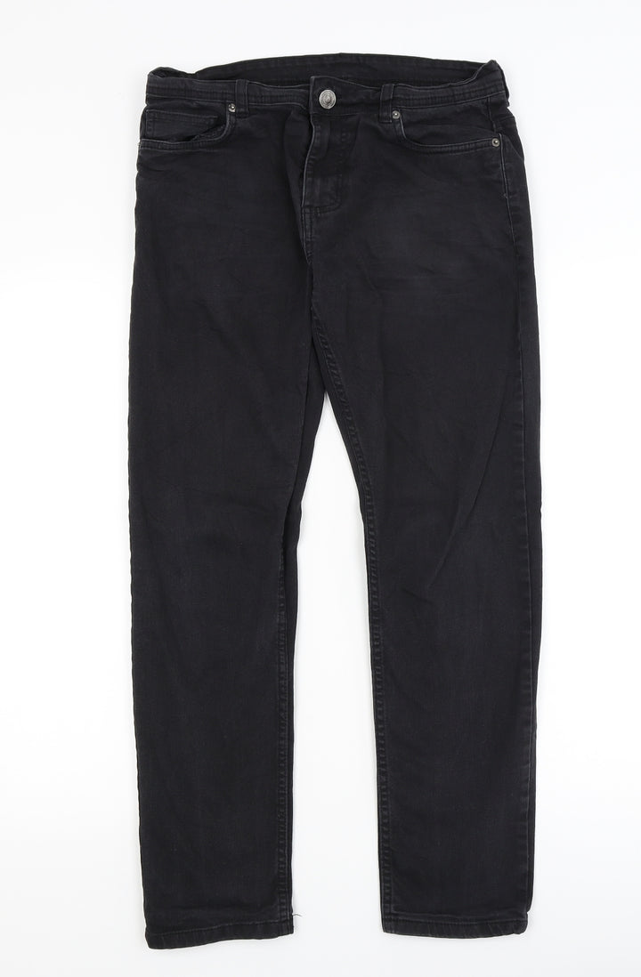 Denim Co Mens Black Skinny Jeans Size 30 in L27 in