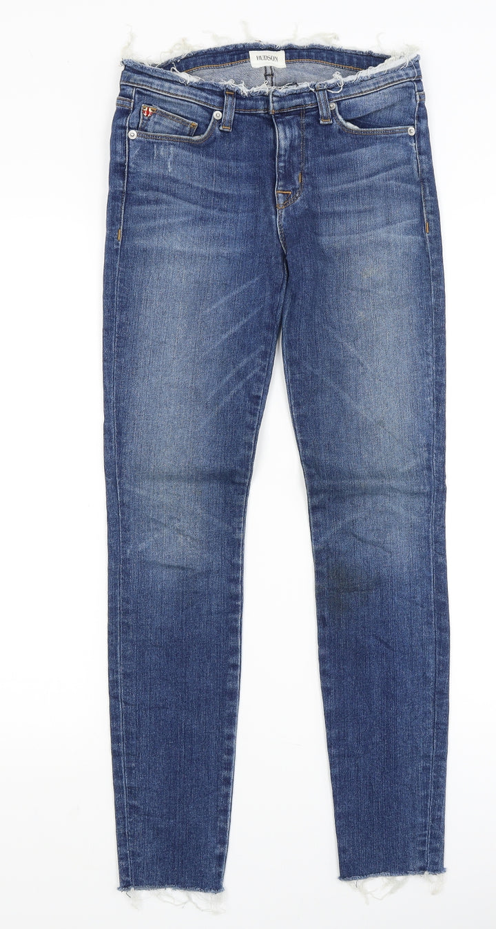 Hudson Womens Blue Skinny Jeans Size 6 L27 in