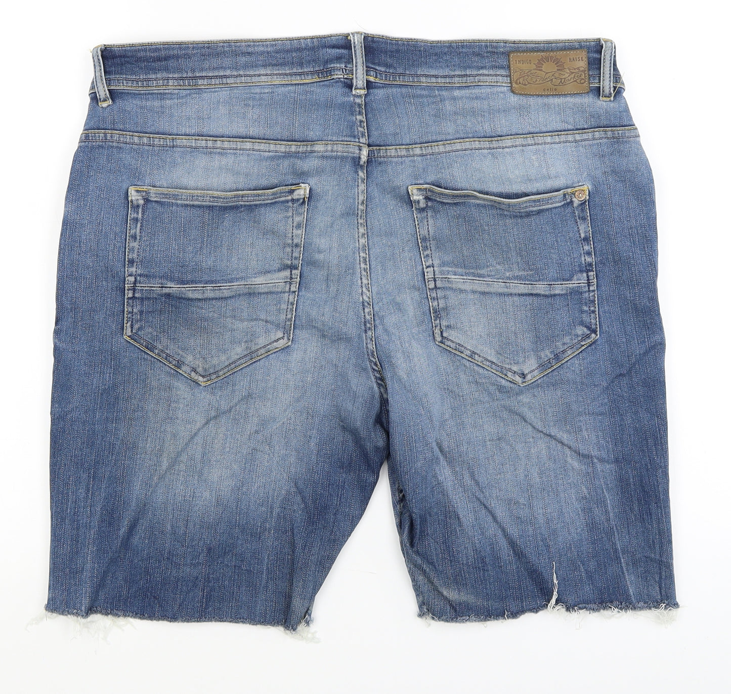 Celio Womens Blue   Boyfriend Shorts Size 16