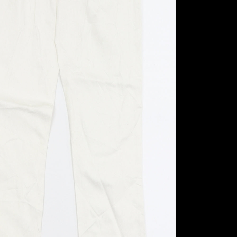 NEXT Womens White   Straight Jeans Size 12 L28.5 in