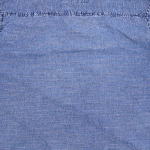 Native Youth Mens Blue    Button-Up Size M