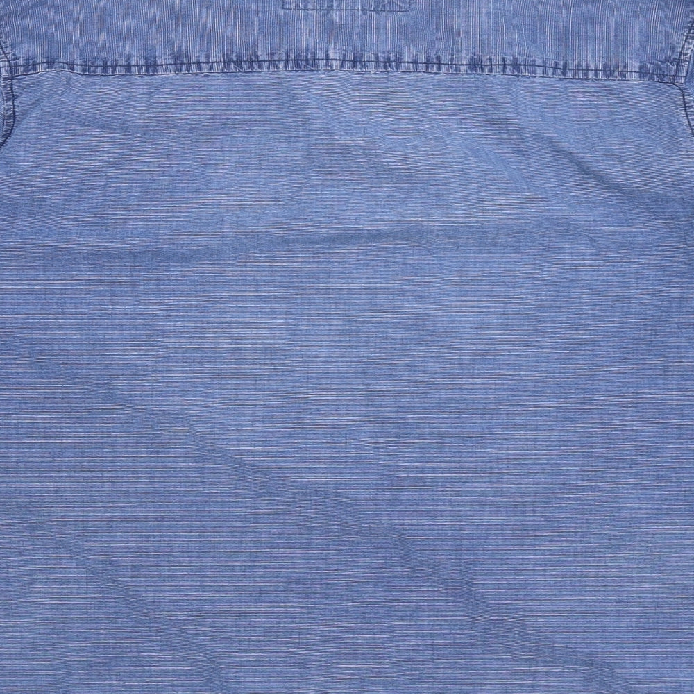 Native Youth Mens Blue    Button-Up Size M