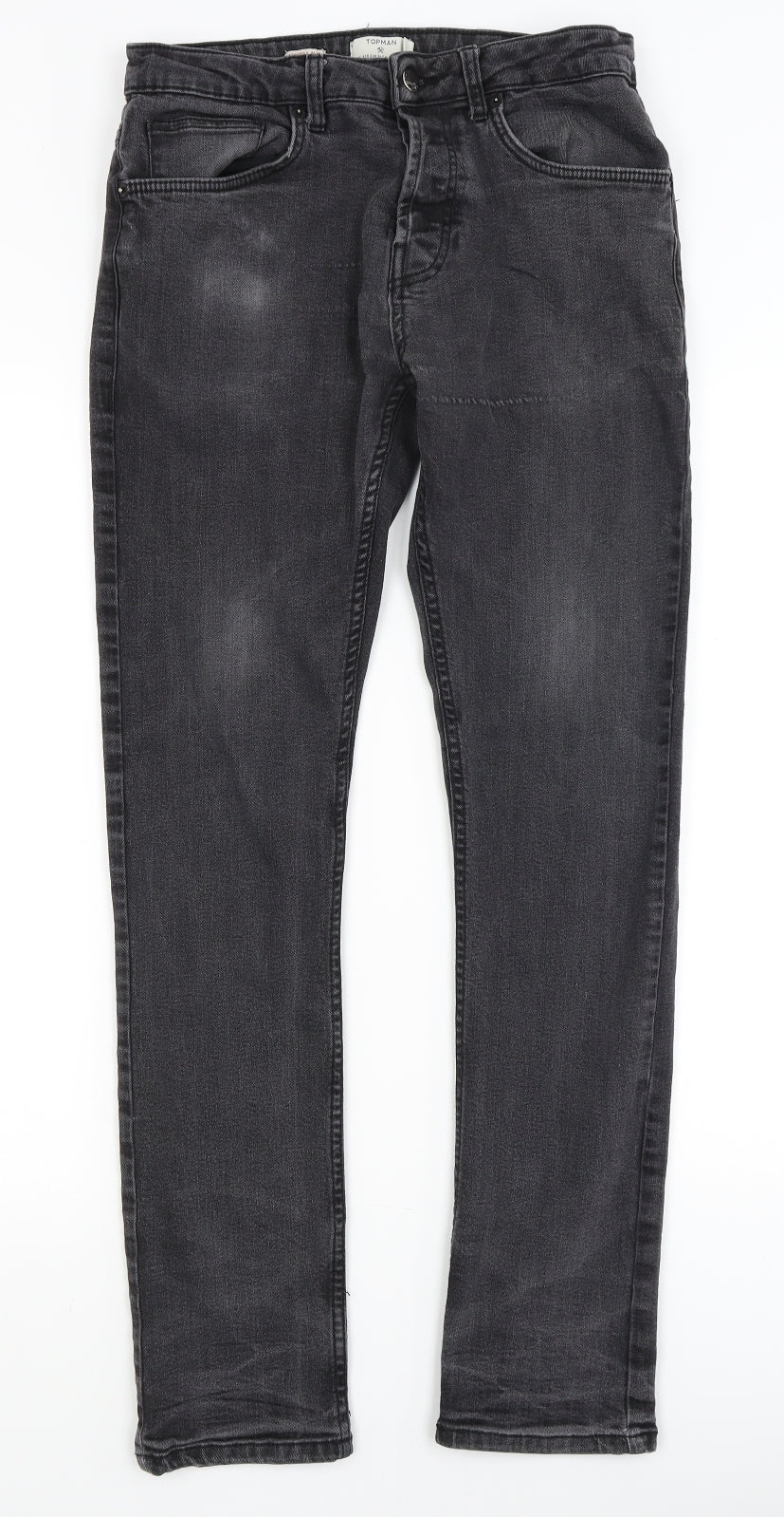 Topman Mens Black   Skinny Jeans Size 32 in L29 in
