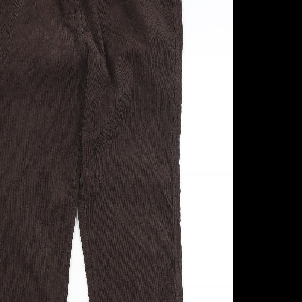 M&Co Womens Brown   Trousers  Size 14 L29 in