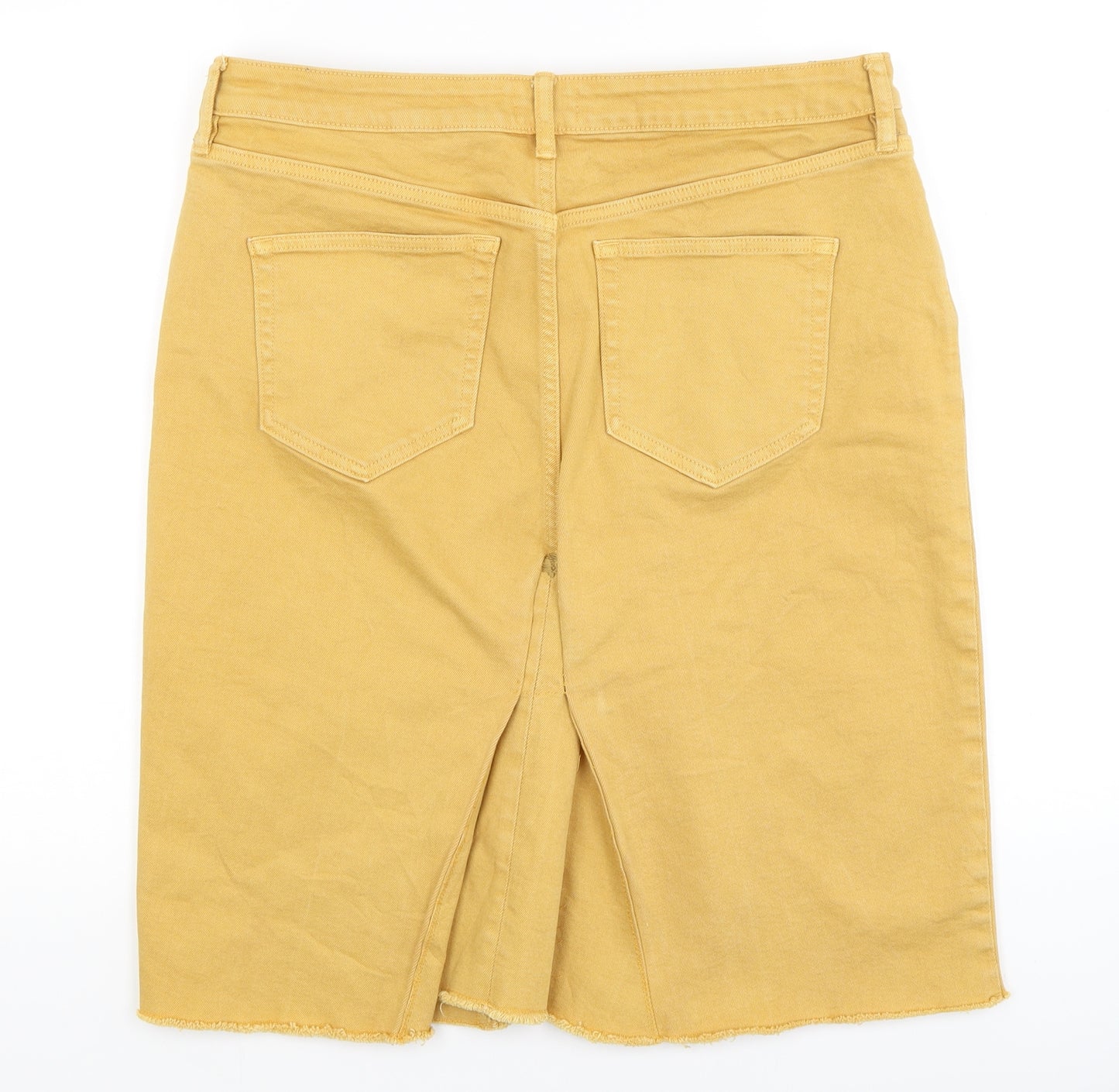 F&F Womens Yellow   Straight & Pencil Skirt Size 16
