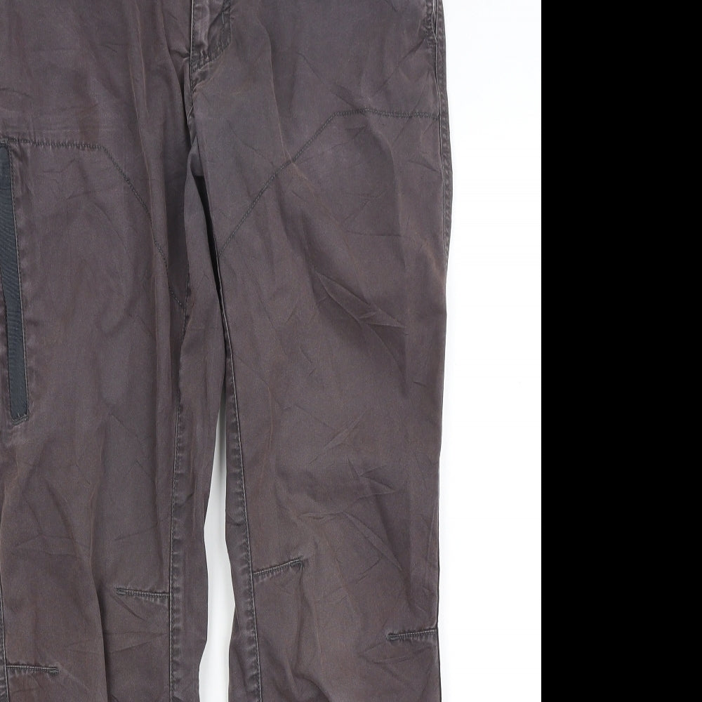 Quechua Mens Brown   Cargo Trousers Size M L28 in