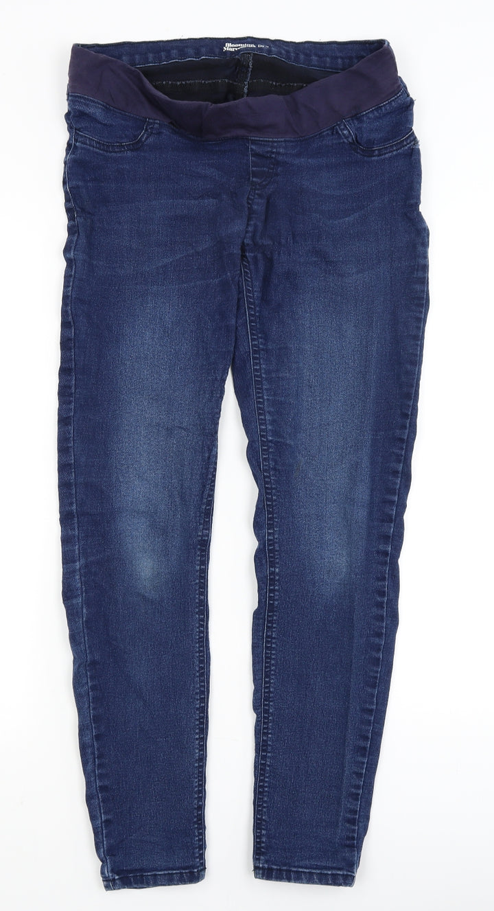 Blooming Marvellous Womens Blue Skinny Jeans Size 12 L27 in