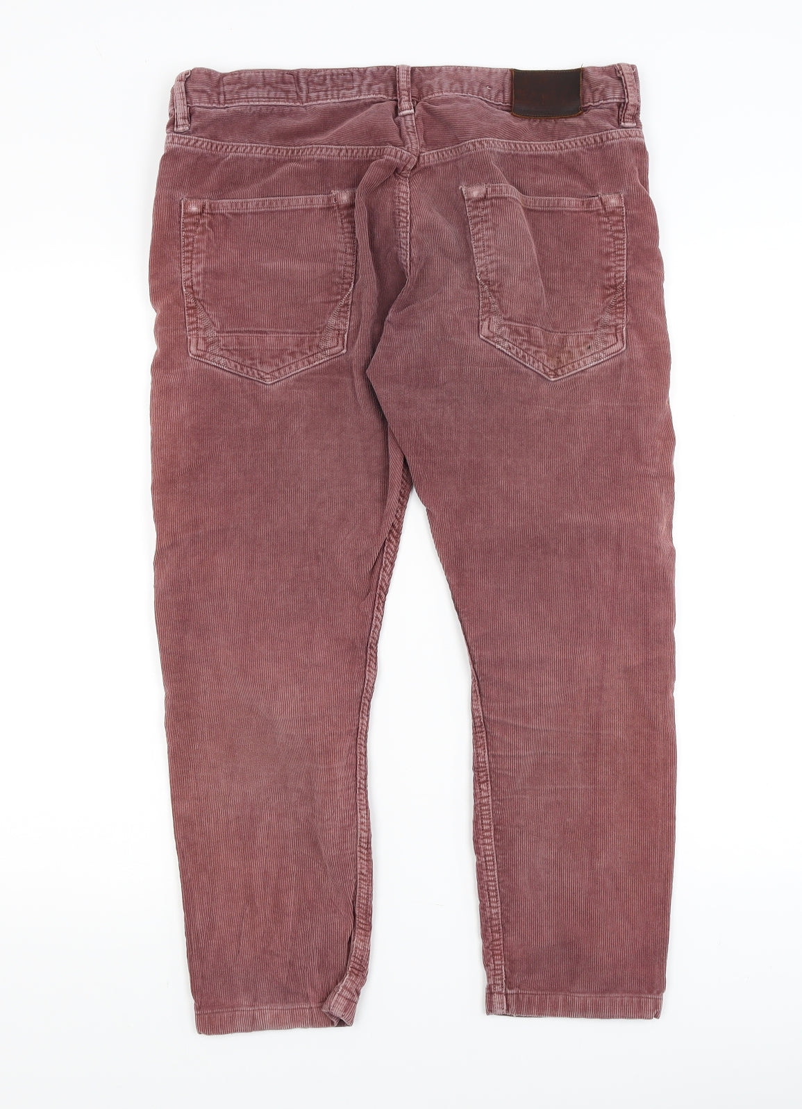 All Saints Womens Purple   Cropped Trousers Size 14 L22 in