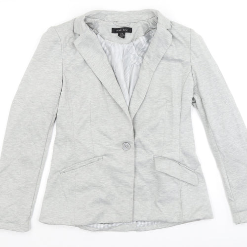 Amisu Womens Grey   Jacket Blazer Size 10