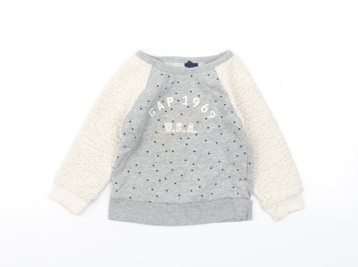 Gap Boys Grey   Pullover Sweatshirt Size 2 Years