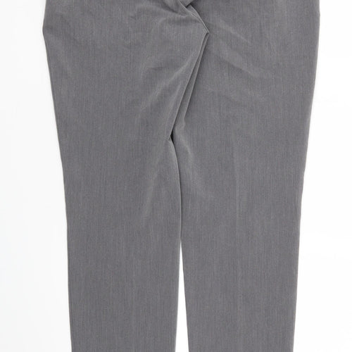 Dorothy Perkins Womens Grey   Trousers  Size 10 L28 in