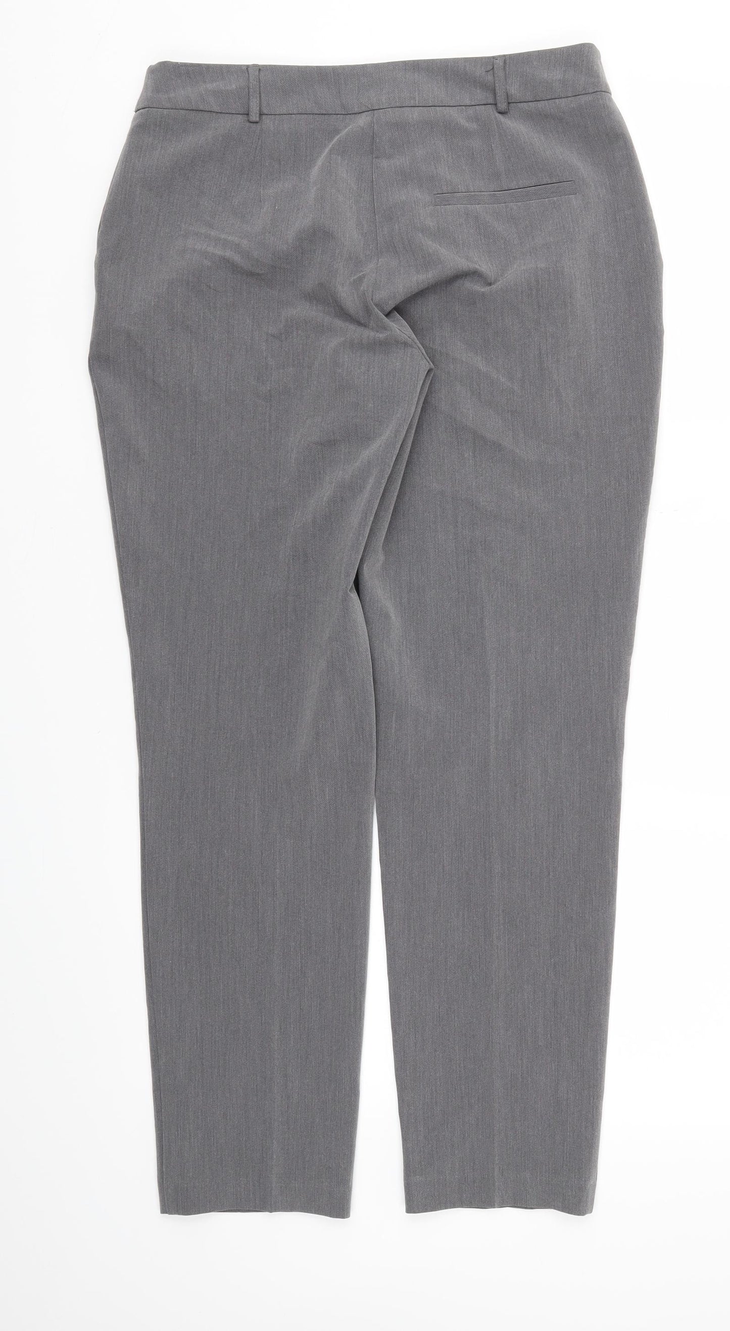 Dorothy Perkins Womens Grey   Trousers  Size 10 L28 in