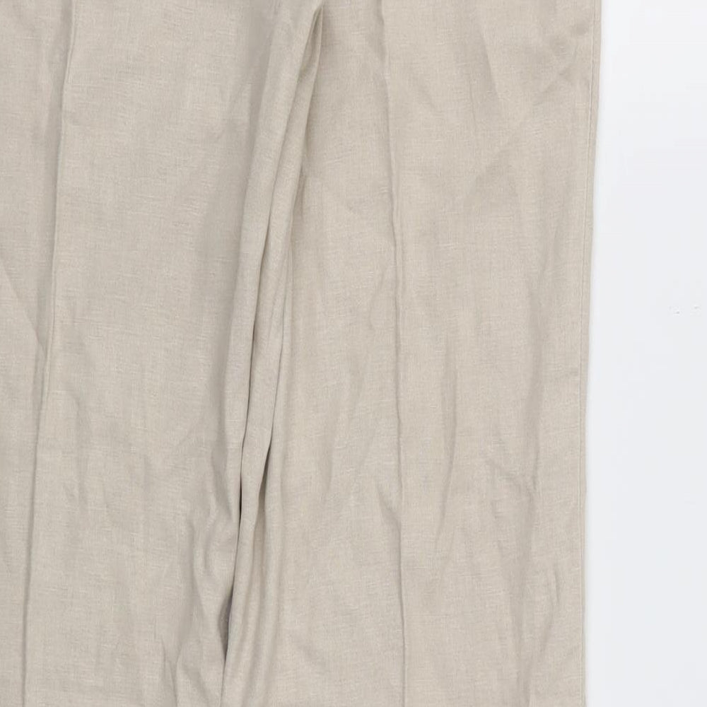 M&S Womens Beige   Trousers  Size 10 L30 in