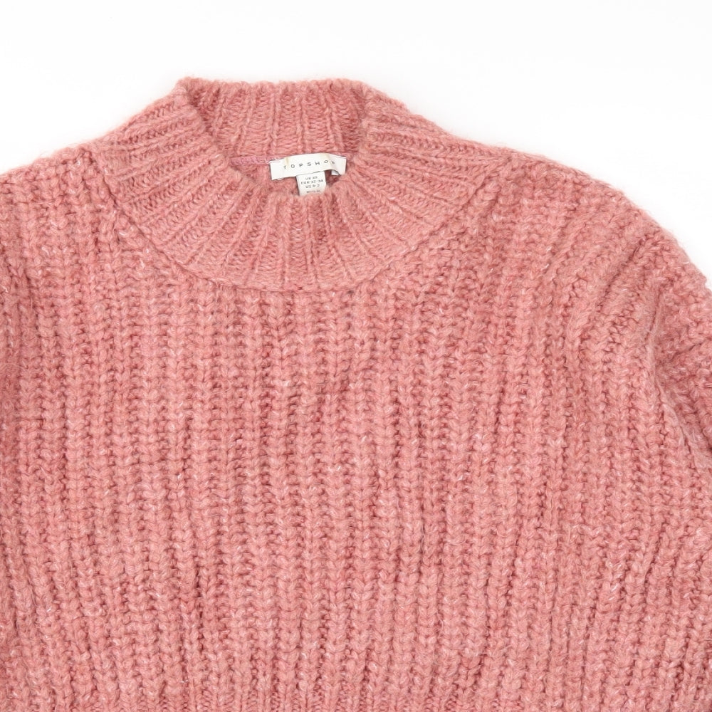 Topshop Womens Pink   Pullover Jumper Size XS