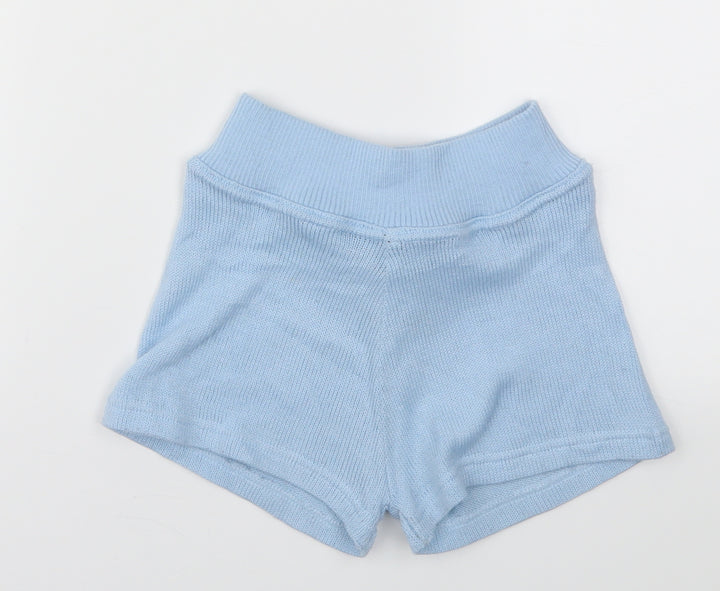 Preworn Girls Blue Cut-Off Shorts Size S