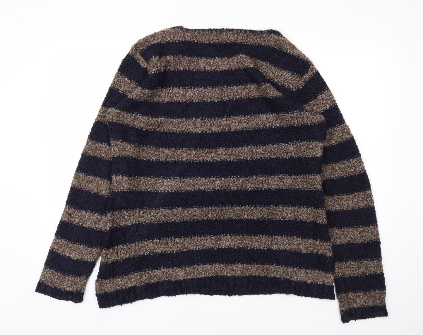 ORIGANALS  Womens Blue Striped  Pullover Jumper Size L