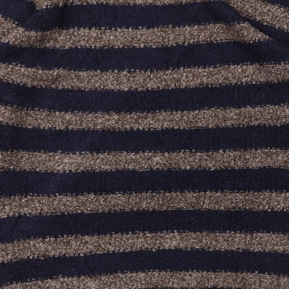 ORIGANALS  Womens Blue Striped  Pullover Jumper Size L