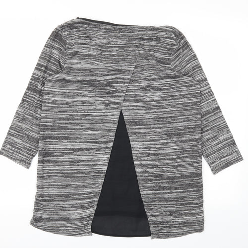 M&S Womens Grey   Basic T-Shirt Size 10