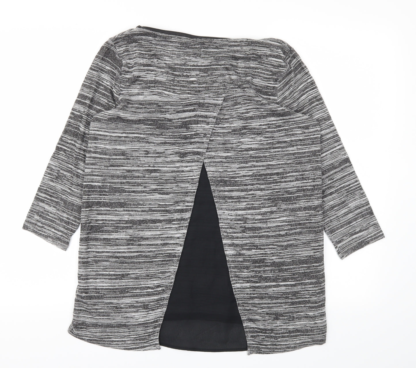 M&S Womens Grey   Basic T-Shirt Size 10