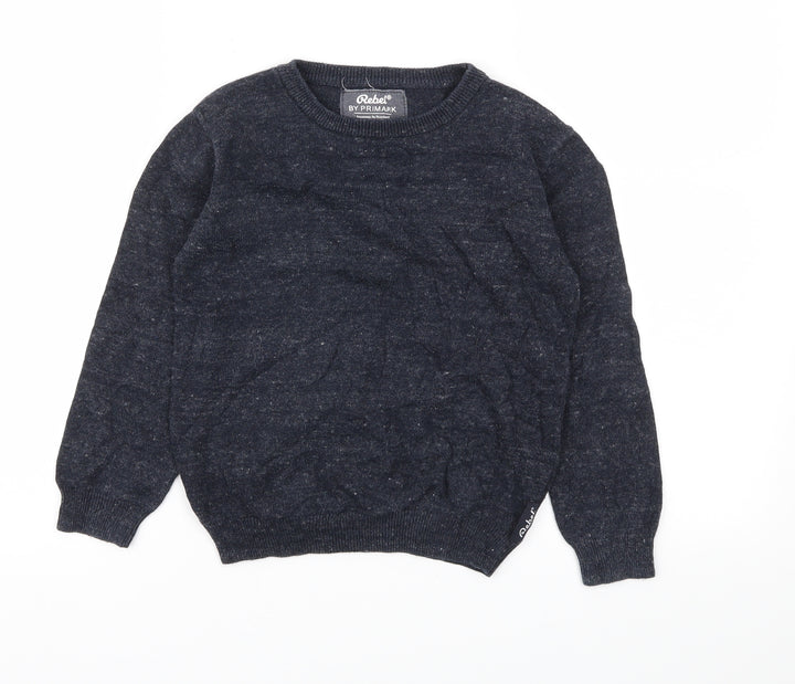 Primark Boys Blue Pullover Sweatshirt Size 6-7 Years