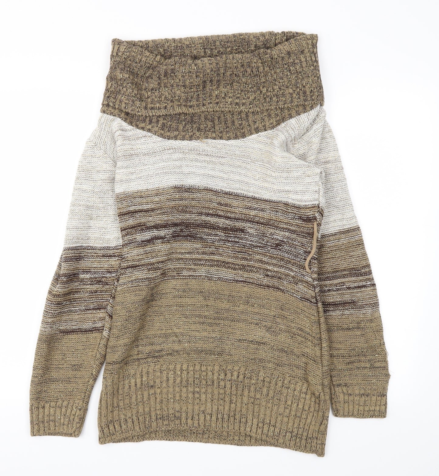 POUT  Womens Gold   Pullover Jumper Size M