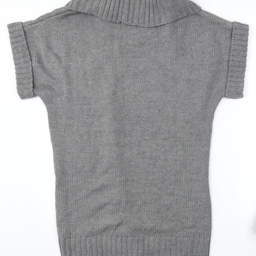 H&M Womens Grey   Jumper Dress  Size M