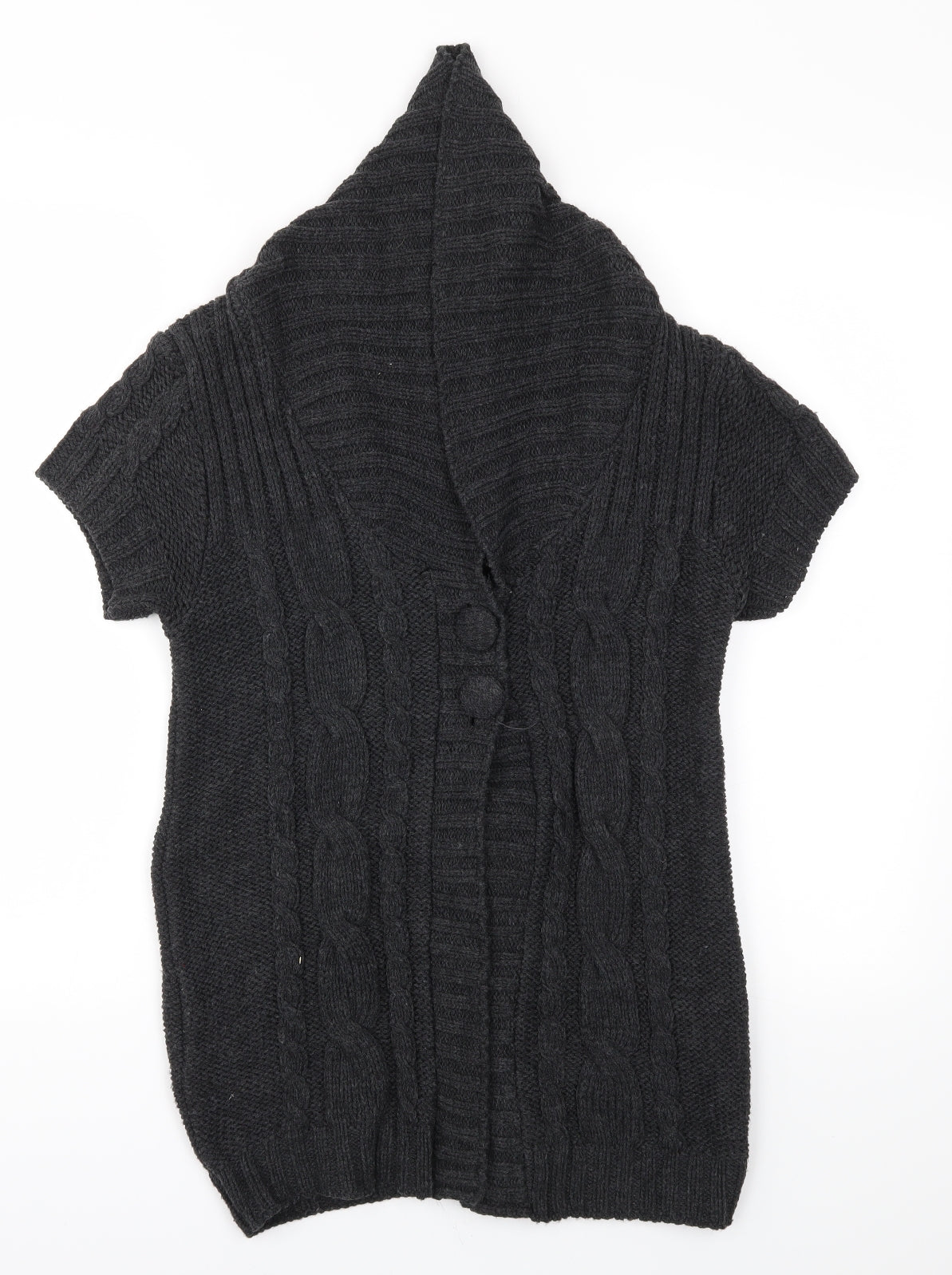 Dorothy Perkins Womens Grey   Cardigan Jumper Size 6