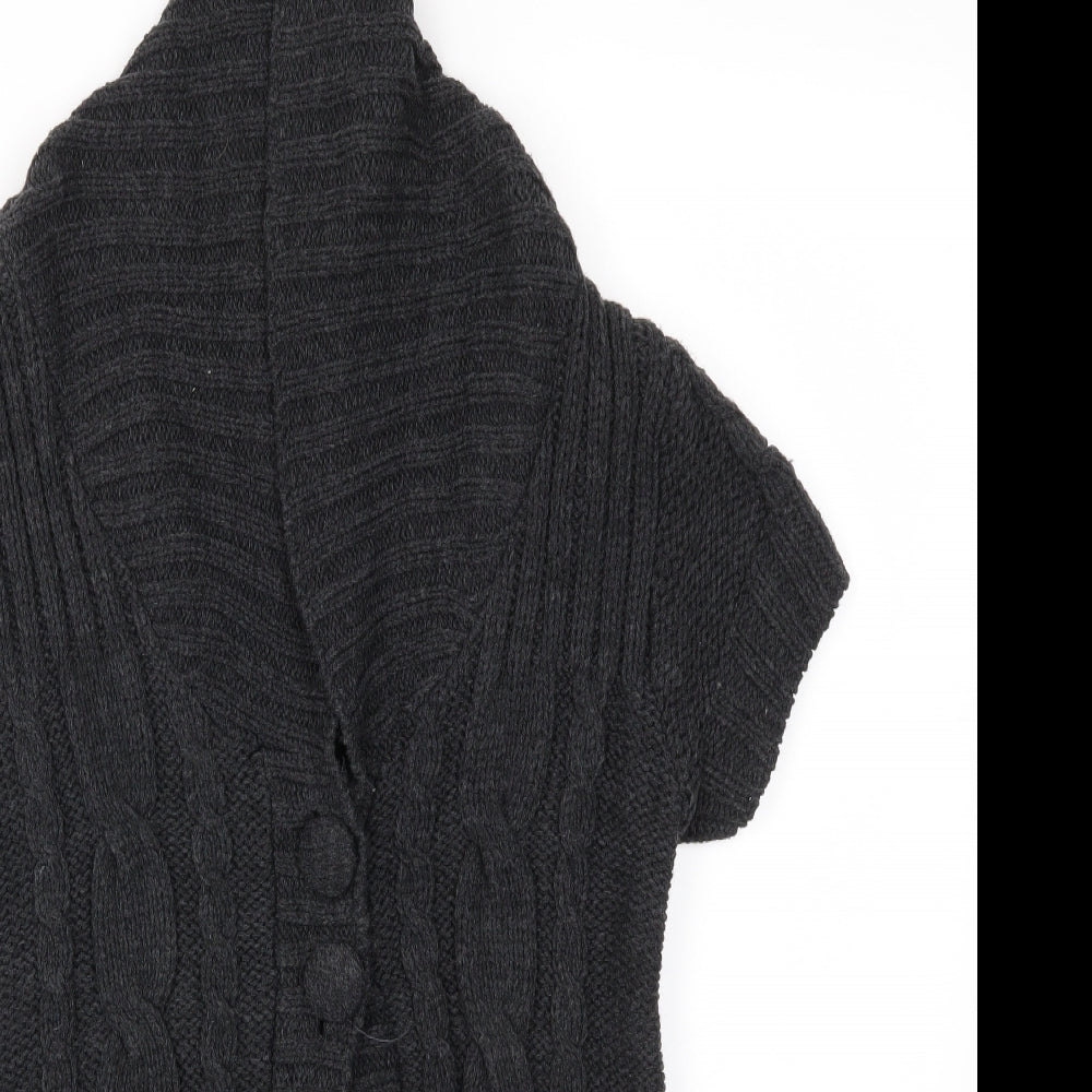 Dorothy Perkins Womens Grey   Cardigan Jumper Size 6